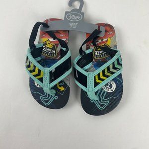 Disney Pixar License Boys' Toddler Beach Flip Flop - Cars (7-8)